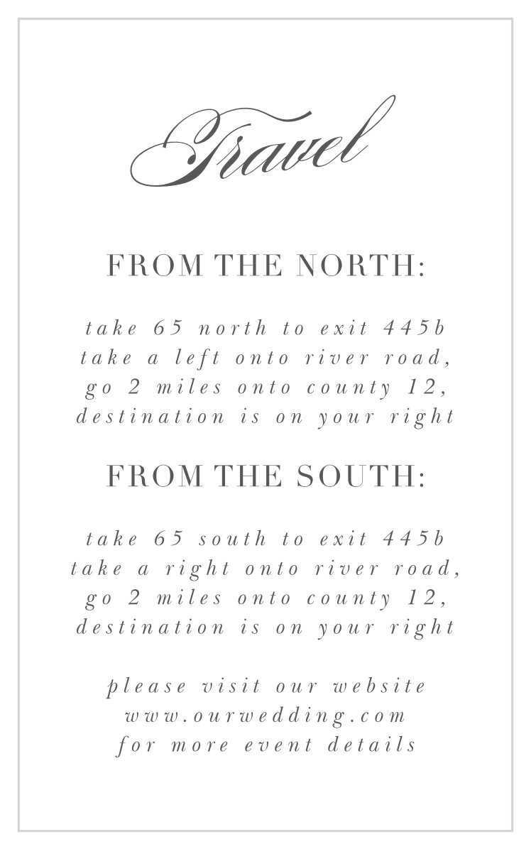Simple Typography Direction Cards