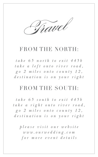 Simple Typography Direction Cards