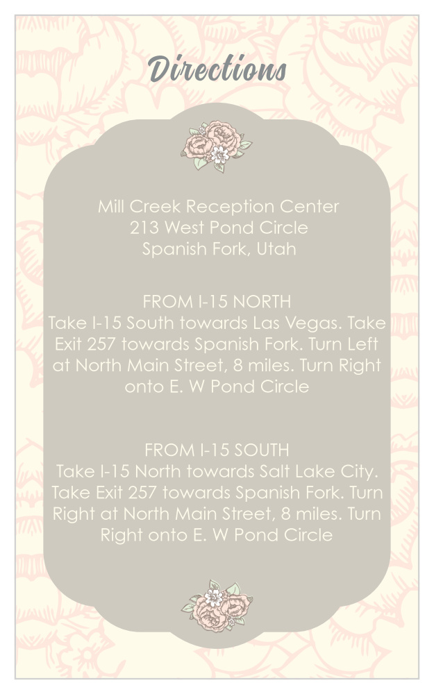 Subtle Peonies Direction Cards