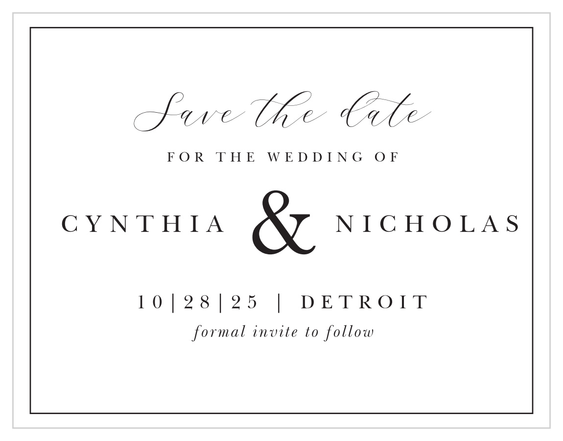 Delicate Devotion Save the Date Cards