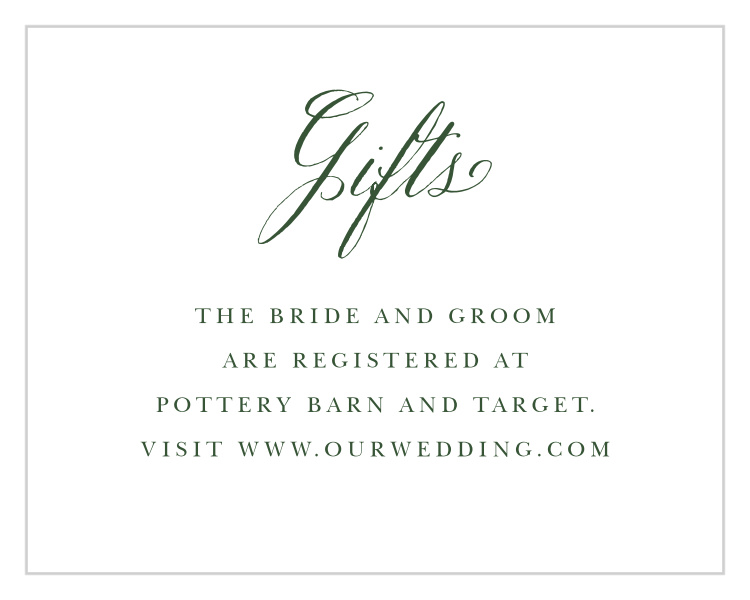 Greenery Leaves Registry Cards