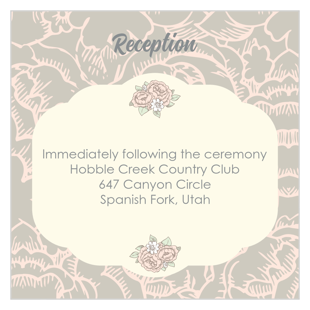Subtle Peonies Ceremony Cards