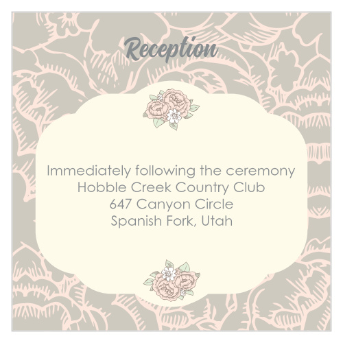 Subtle Peonies Ceremony Cards