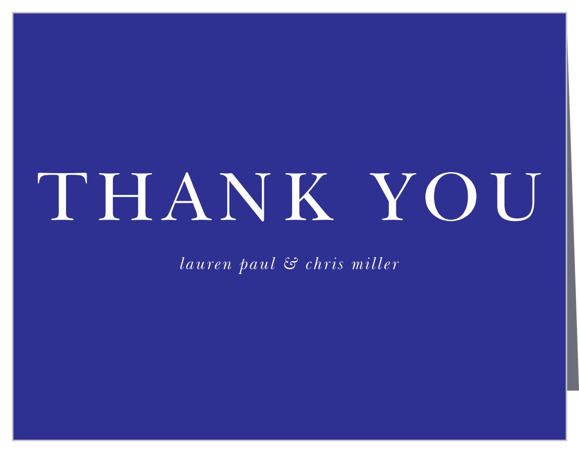 Chic Elegance Wedding Thank You Cards