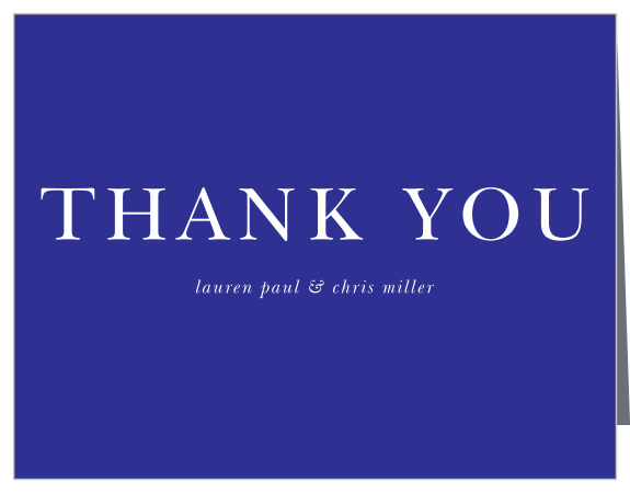 Chic Elegance Wedding Thank You Cards