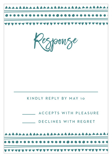 Boho Pattern Response Cards