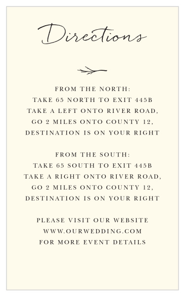 Weathered Branch Direction Cards
