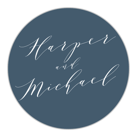 Modern Calligraphy Wedding Stickers