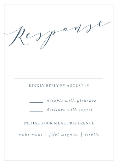 Modern Calligraphy Response Cards