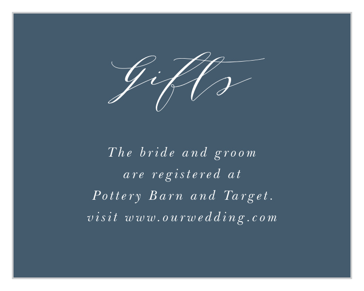 Modern Calligraphy Registry Cards