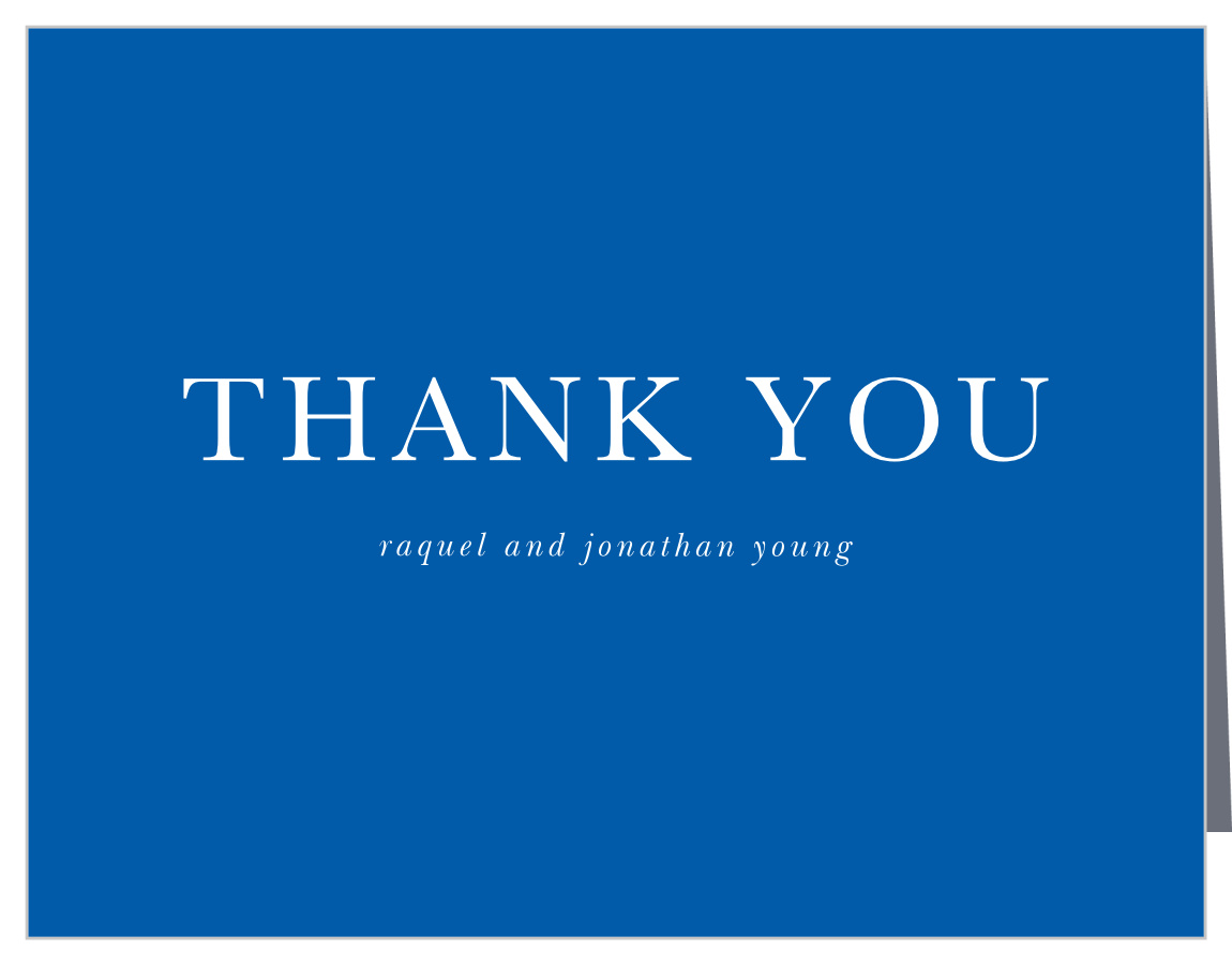 Casual Script Wedding Thank You Cards