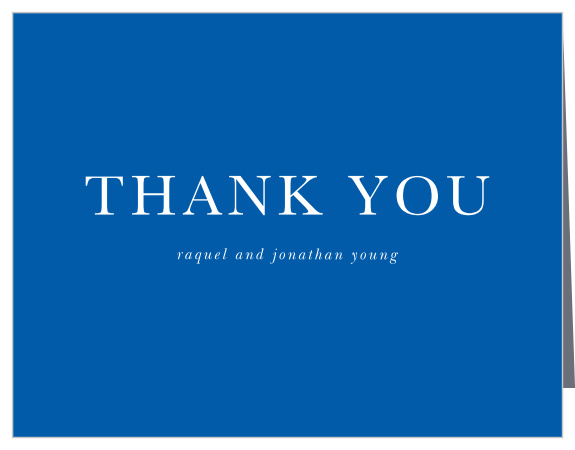 Casual Script Wedding Thank You Cards