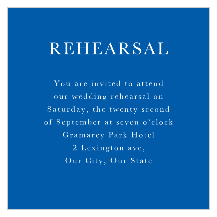 Casual Script Rehearsal Cards
