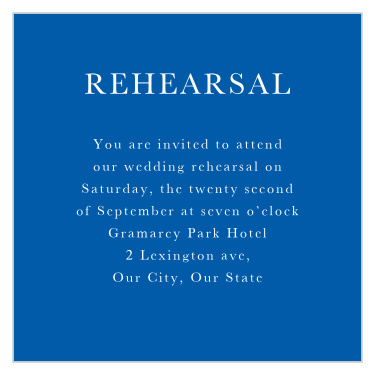 Casual Script Rehearsal Cards