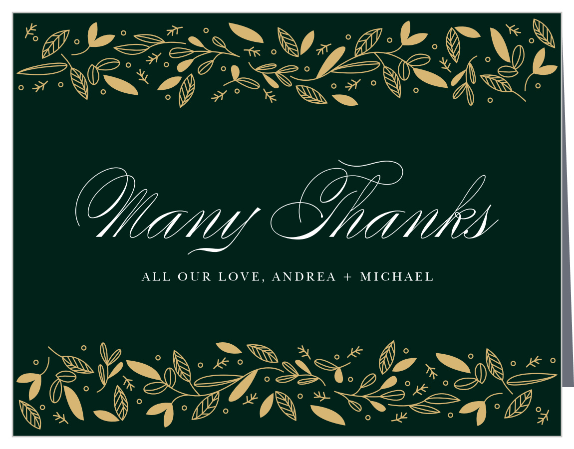 Fall Forest Wedding Thank You Cards