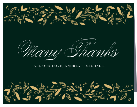 Fall Forest Wedding Thank You Cards