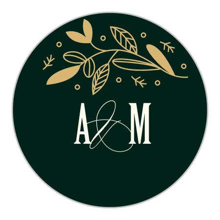 Fall Forest Wedding Stickers