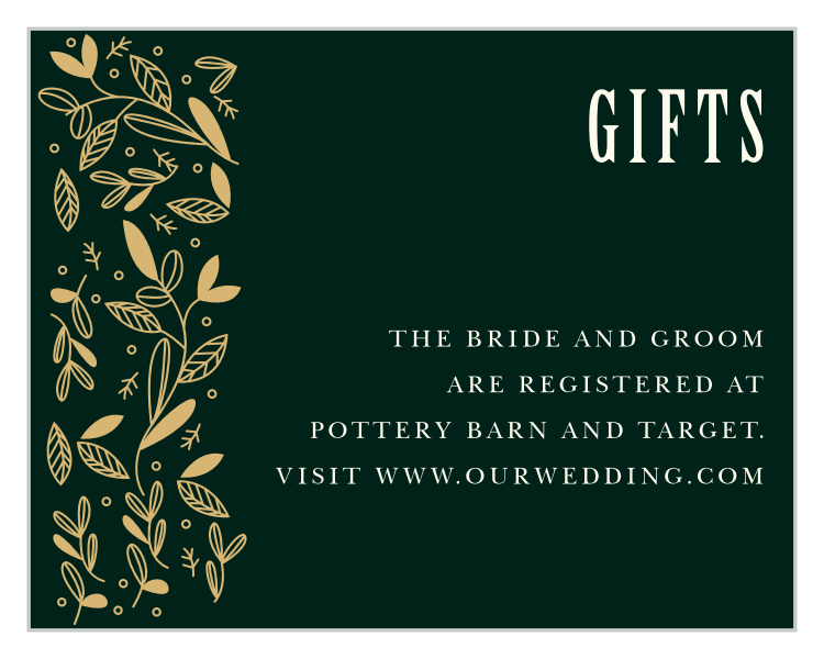 Fall Forest Registry Cards