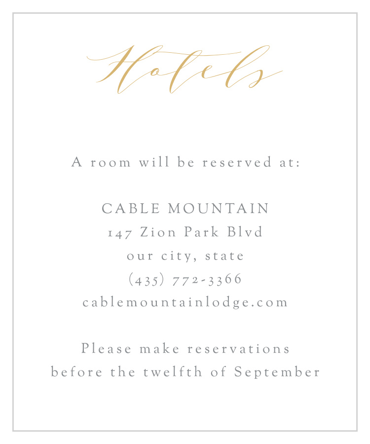 Smooth Intrigue Accommodation Cards