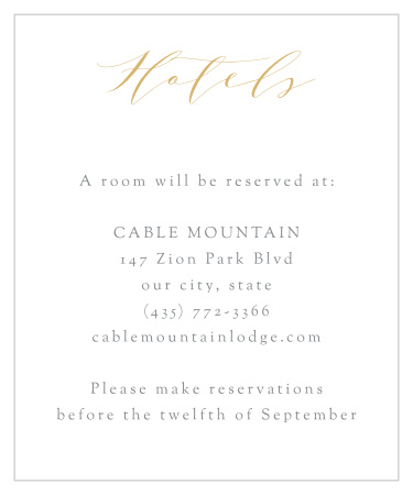 Smooth Intrigue Accommodation Cards