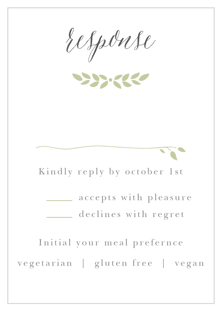 Blushing Foliage Response Cards