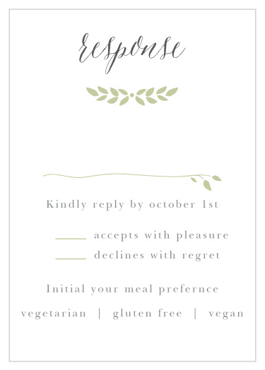 Blushing Foliage Response Cards