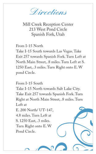 Simple Swirls Direction Cards