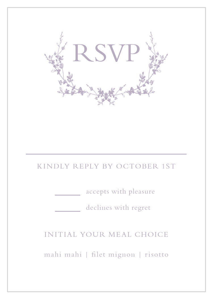 Framed Wreath Response Cards