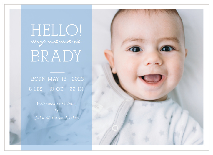 Send some sweet love love out by introducing your precious baby to the world! Customize the colors and fonts so you get exactly what you're looking for! 