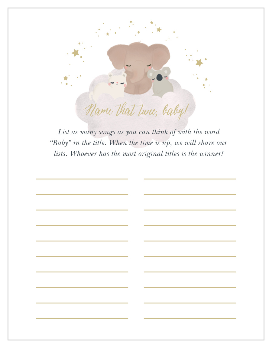 Starry Animals Baby Song Contest