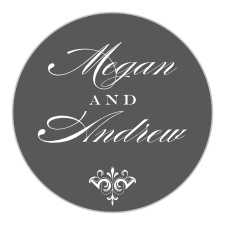 Our Scripted Elegance Wedding Stickers are the perfect cherry-on-top detail to any wedding suite!