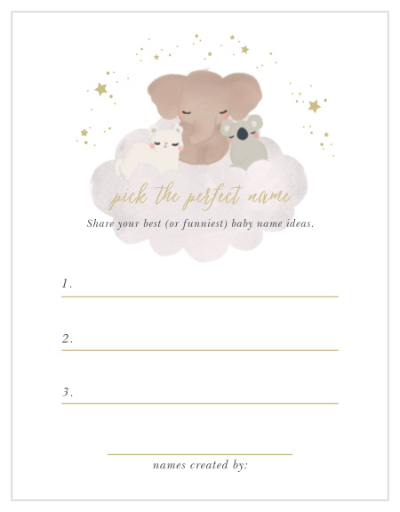 Take notes from the crowd with our gorgeous Starry Animals Baby Name Contest, their suggestions becoming your new top ten or going straight into the “never use” pile. 