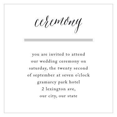 Rustic Heart Ceremony Cards