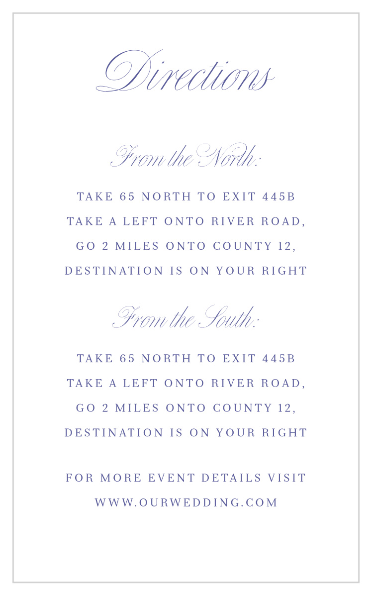 Romantic Swirls Direction Cards