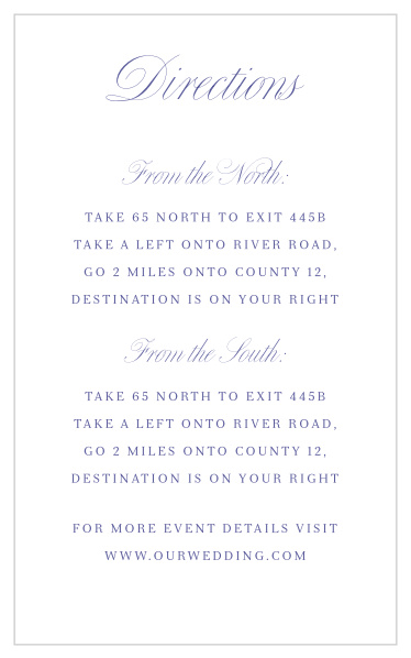 Romantic Swirls Direction Cards