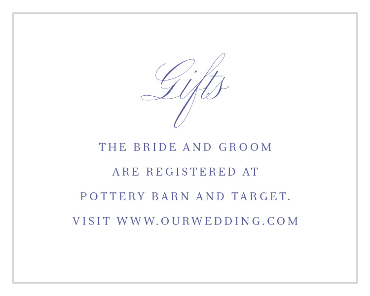 Romantic Swirls Registry Cards