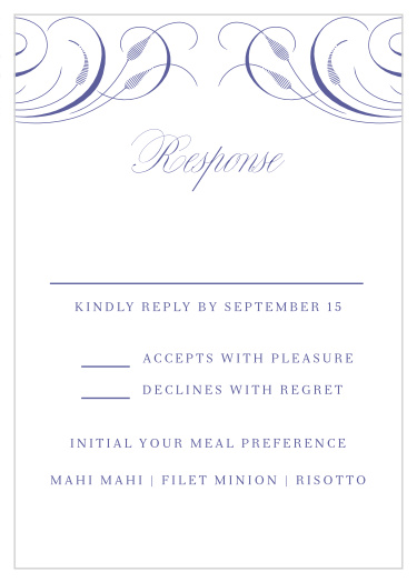 Romantic Swirls Response Cards