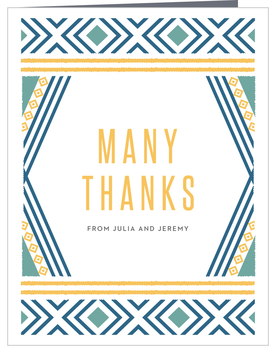 Lush Coast Wedding Thank You Cards