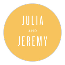 Share your wedding information in boho style with our Lush Coast Wedding Stickers.