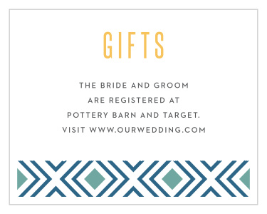 Share your wedding information in rustic beauty with our Lush Coast Registry Cards. 