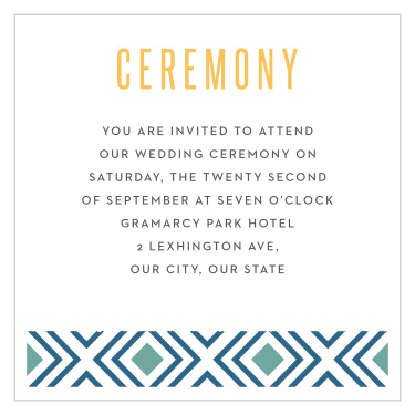 Lush Coast Ceremony Cards