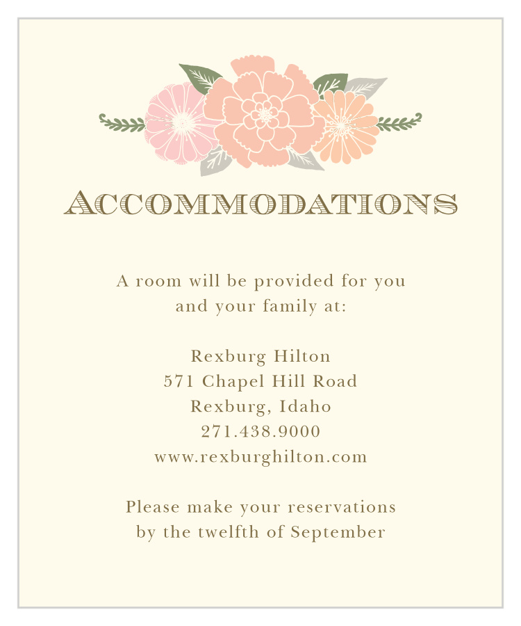 Blossoming Antlers Accommodation Cards