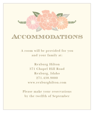 Blossoming Antlers Accommodation Cards
