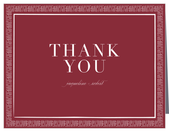 Handdrawn Frame Wedding Thank You Cards
