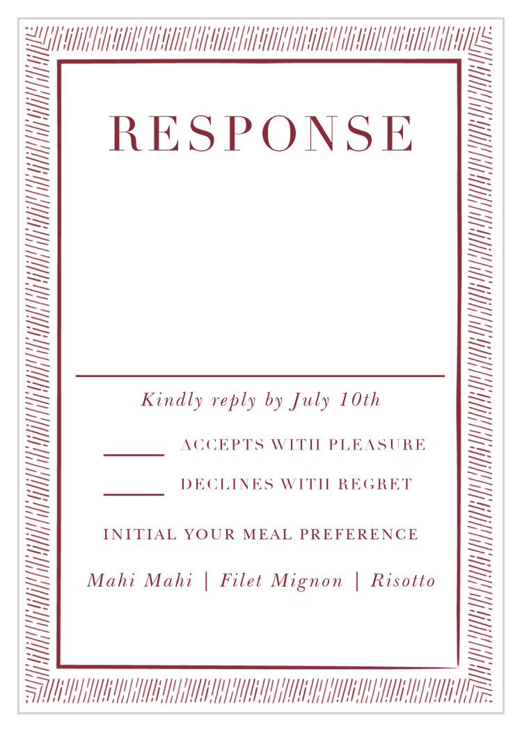Handdrawn Frame Response Cards