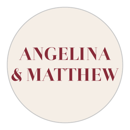 Bold Swash Wedding Stickers