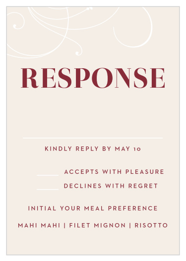 Bold Swash Response Cards