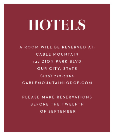 Bold Swash Accommodation Cards