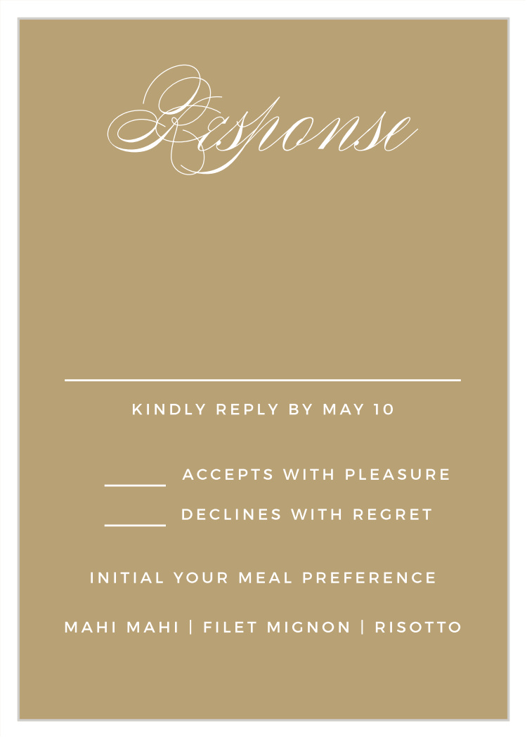 Deco Typography Response Cards