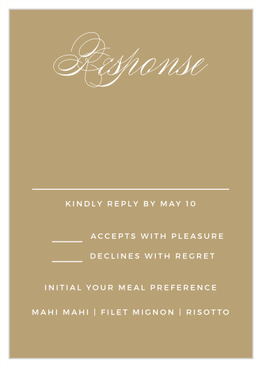 Deco Typography Response Cards